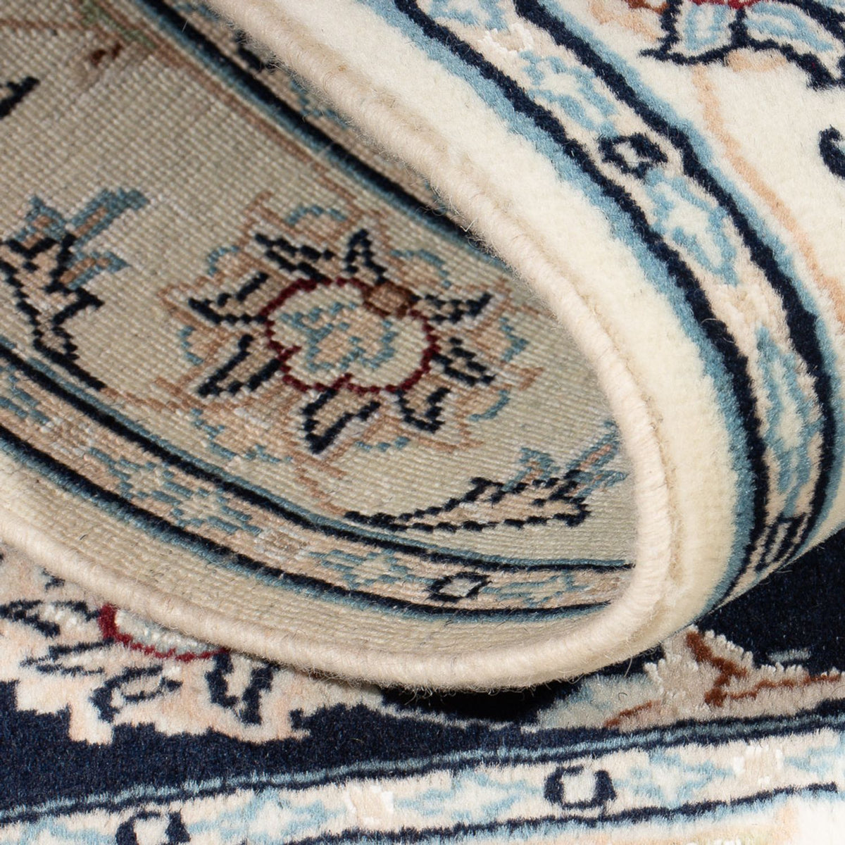 Perzisch tapijt - Nain - Premium - 115 x 80 cm - donkerblauw