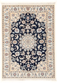 Perzisch tapijt - Nain - Premium - 120 x 80 cm - donkerblauw