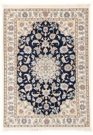 Perzisch tapijt - Nain - Premium - 120 x 80 cm - donkerblauw