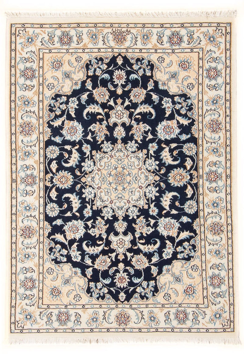 Perzisch tapijt - Nain - Premium - 120 x 80 cm - donkerblauw