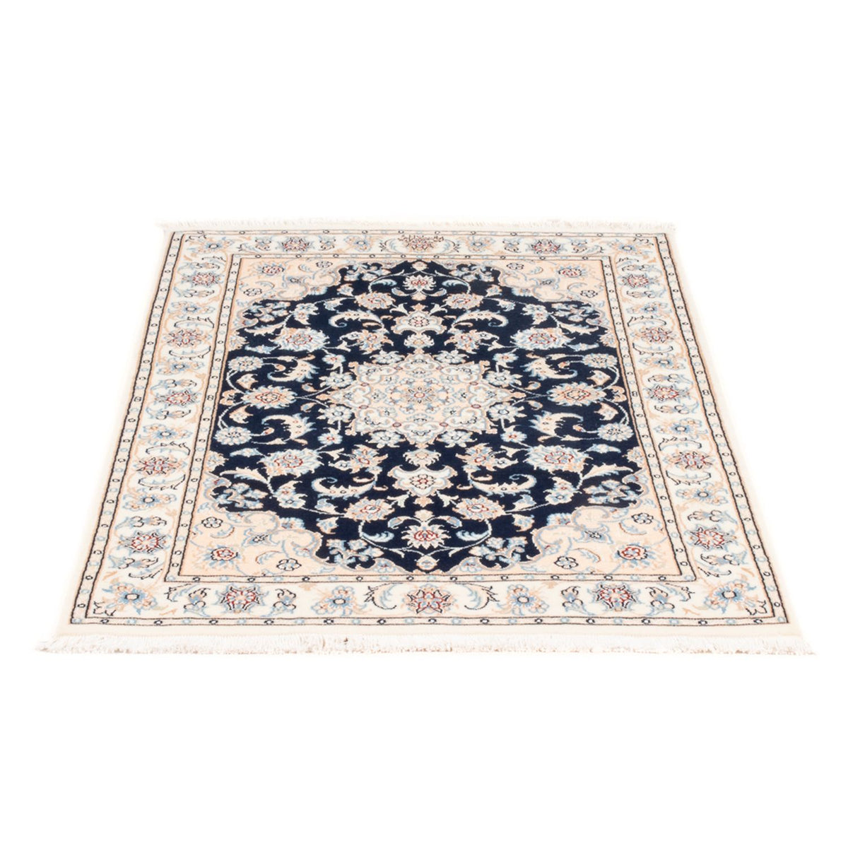 Perzisch tapijt - Nain - Premium - 120 x 80 cm - donkerblauw