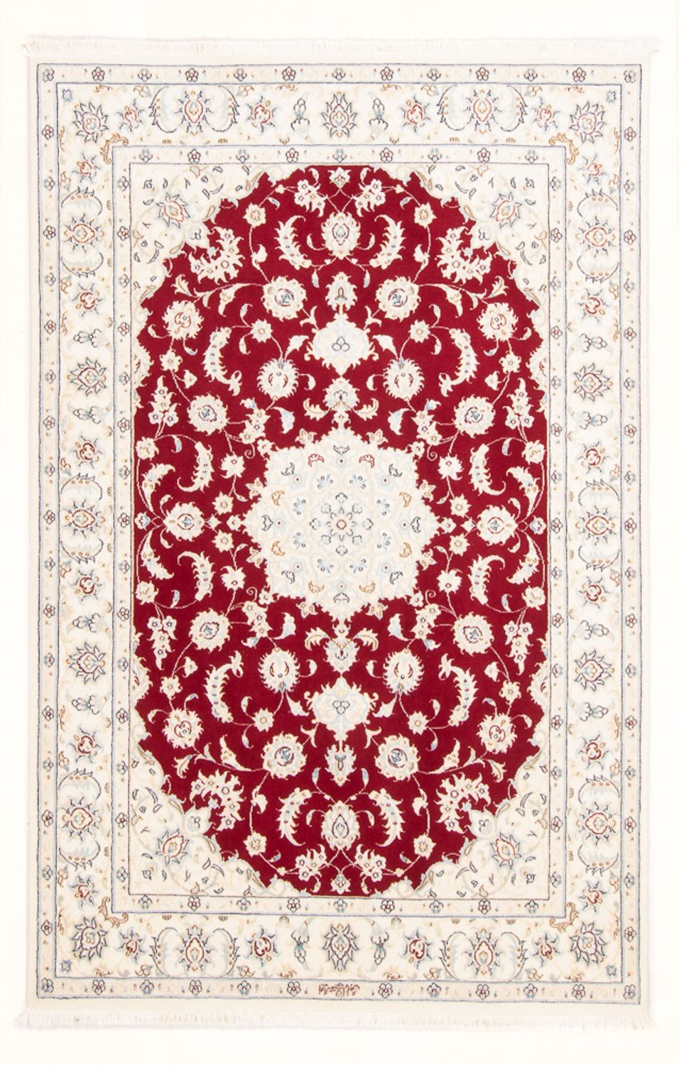 Perzisch tapijt - Nain - Koninklijk - 178 x 118 cm - rood