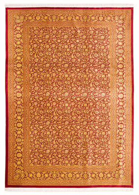 Zijden tapijt - Ghom Silk - Premium - 300 x 205 cm - oranje