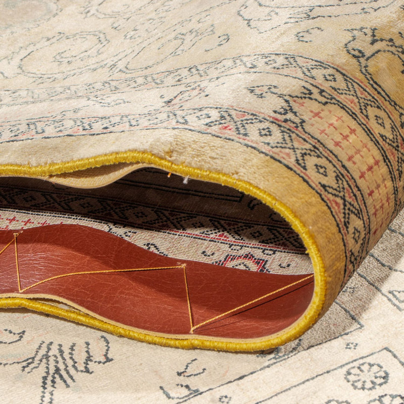 Zijden tapijt - Ghom Silk - Premium - 294 x 191 cm - donker beige