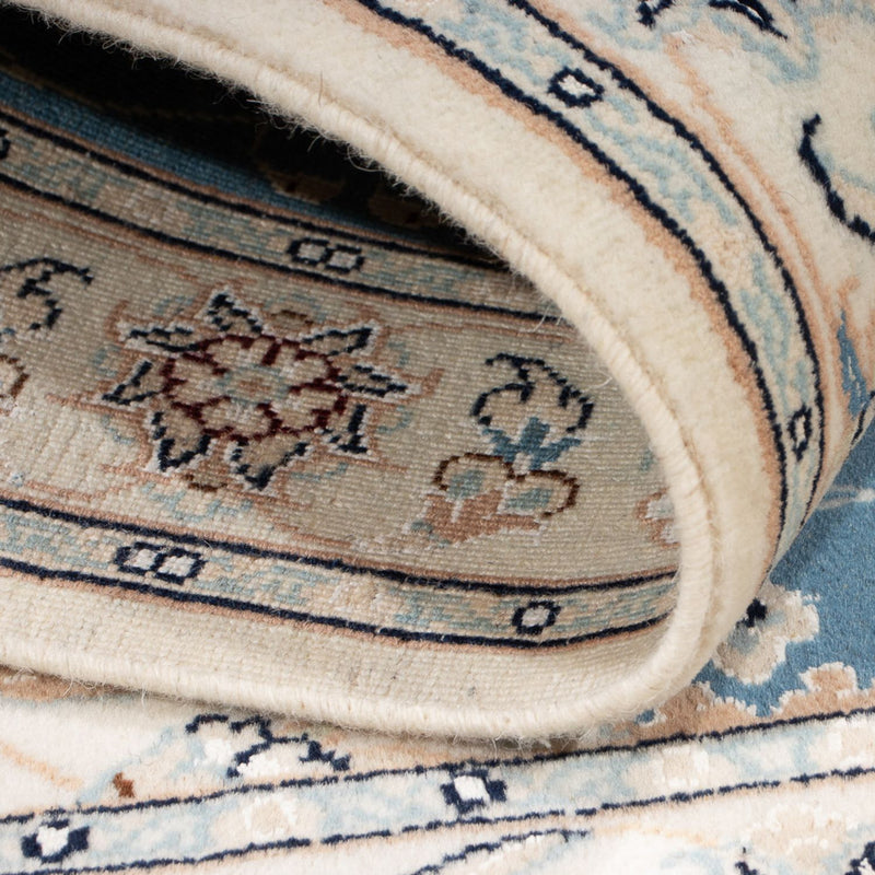 Perzisch tapijt - Nain - Premium - 117 x 80 cm - lichtblauw