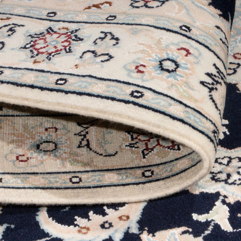 Perzisch tapijt - Nain - Premium - 118 x 81 cm - donkerblauw