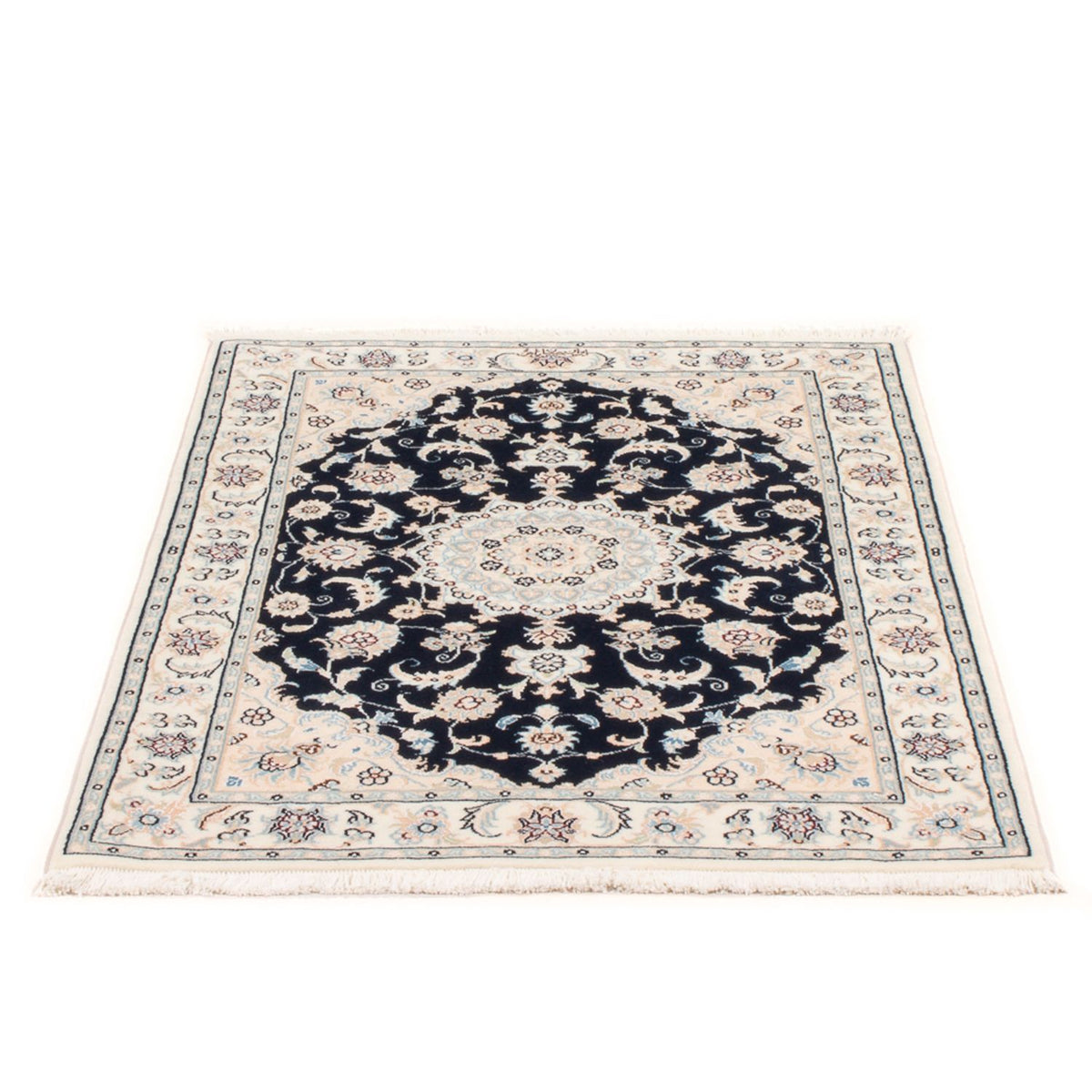 Perzisch tapijt - Nain - Premium - 118 x 81 cm - donkerblauw