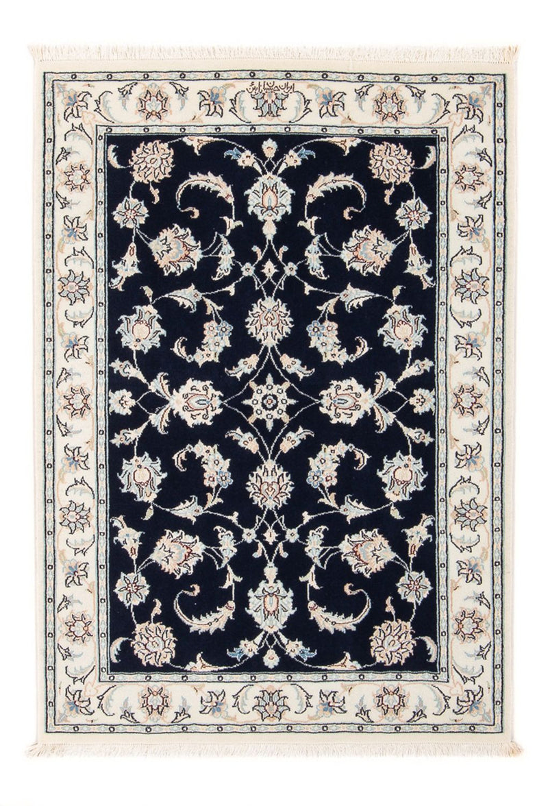 Perzisch tapijt - Nain - Premium - 118 x 81 cm - donkerblauw