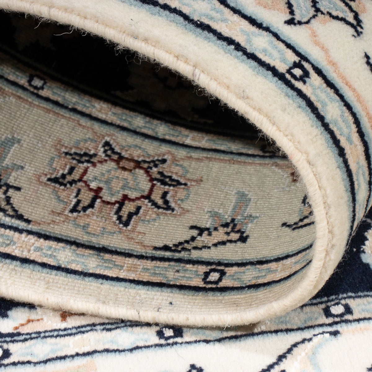 Perzisch tapijt - Nain - Premium - 118 x 81 cm - donkerblauw