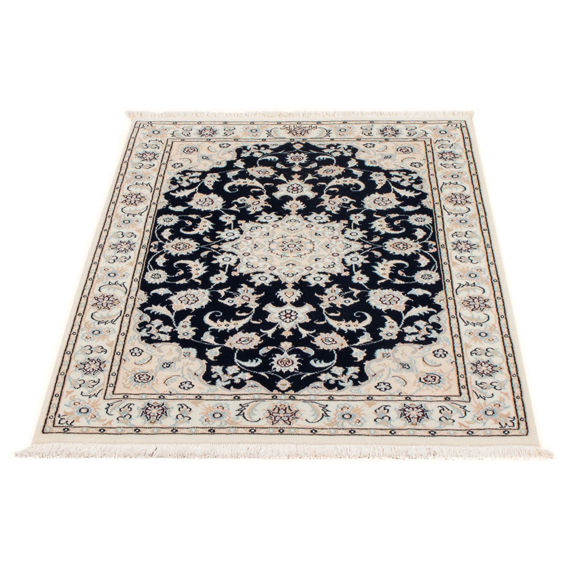 Perzisch tapijt - Nain - Premium - 120 x 81 cm - donkerblauw