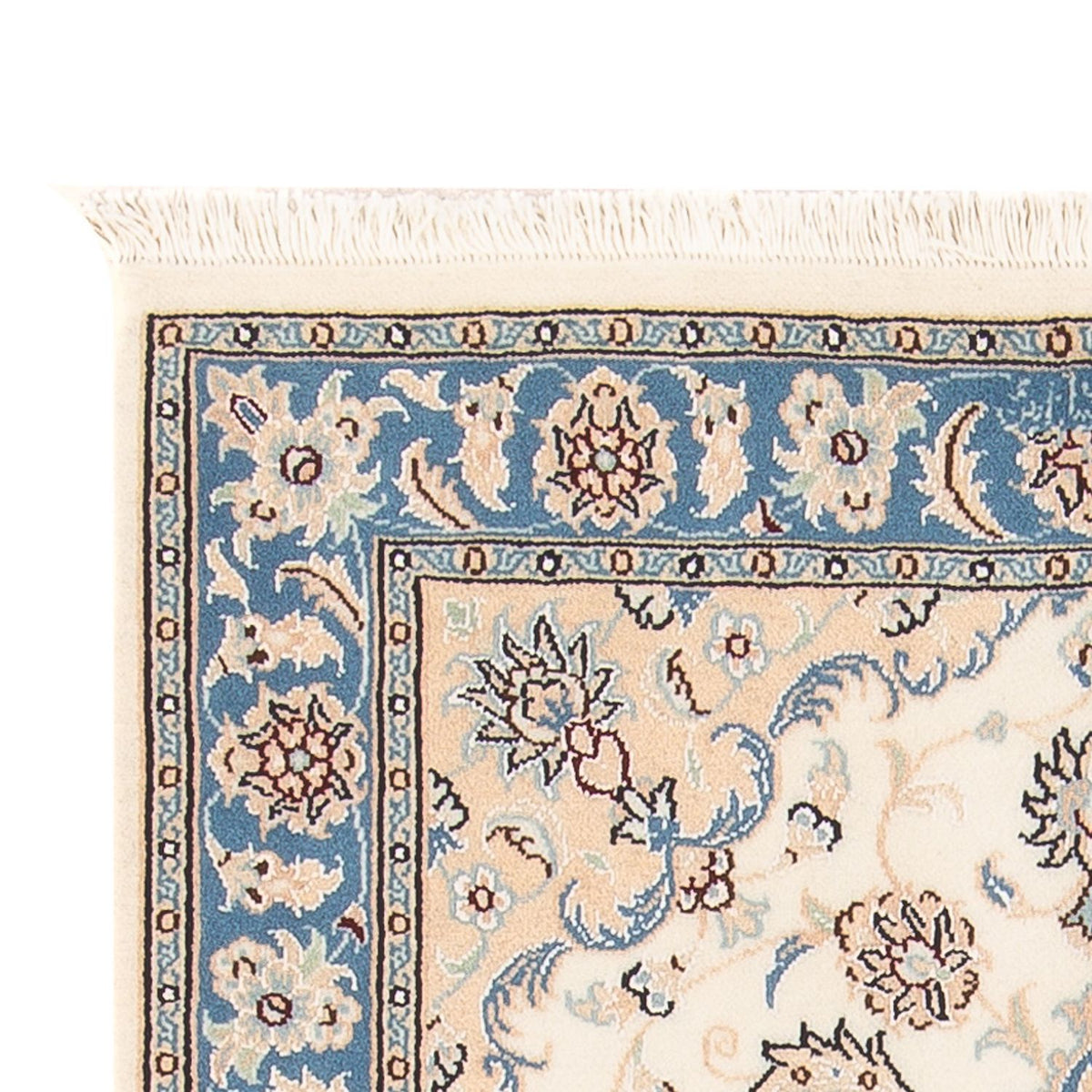 Perzisch tapijt - Nain - Premium - 122 x 82 cm - crème