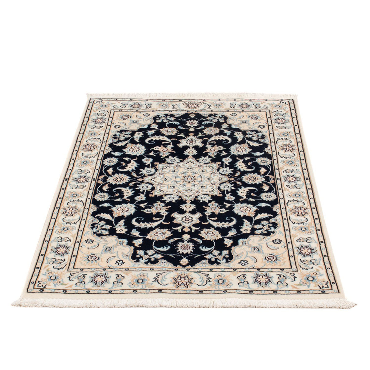 Perzisch tapijt - Nain - Premium - 120 x 80 cm - donkerblauw