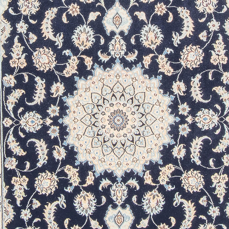 Perzisch tapijt - Nain - Koninklijk - 178 x 120 cm - donkerblauw