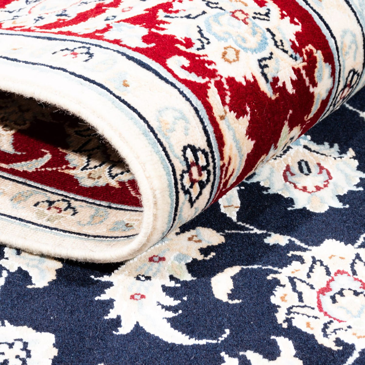 Perzisch tapijt - Nain - Premium - 180 x 118 cm - donkerblauw