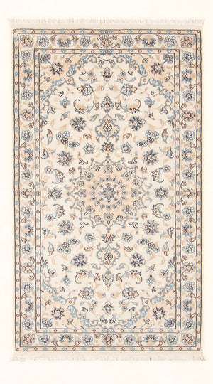 Perzisch tapijt - Nain - Premium - 140 x 76 cm - crème