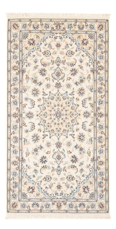 Nain - 6La Tapijt 74x140cm - Perzisch tapijt - crème