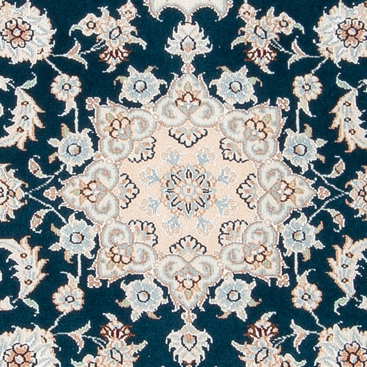 Perzisch tapijt - Nain - Premium - 117 x 80 cm - donkergroen