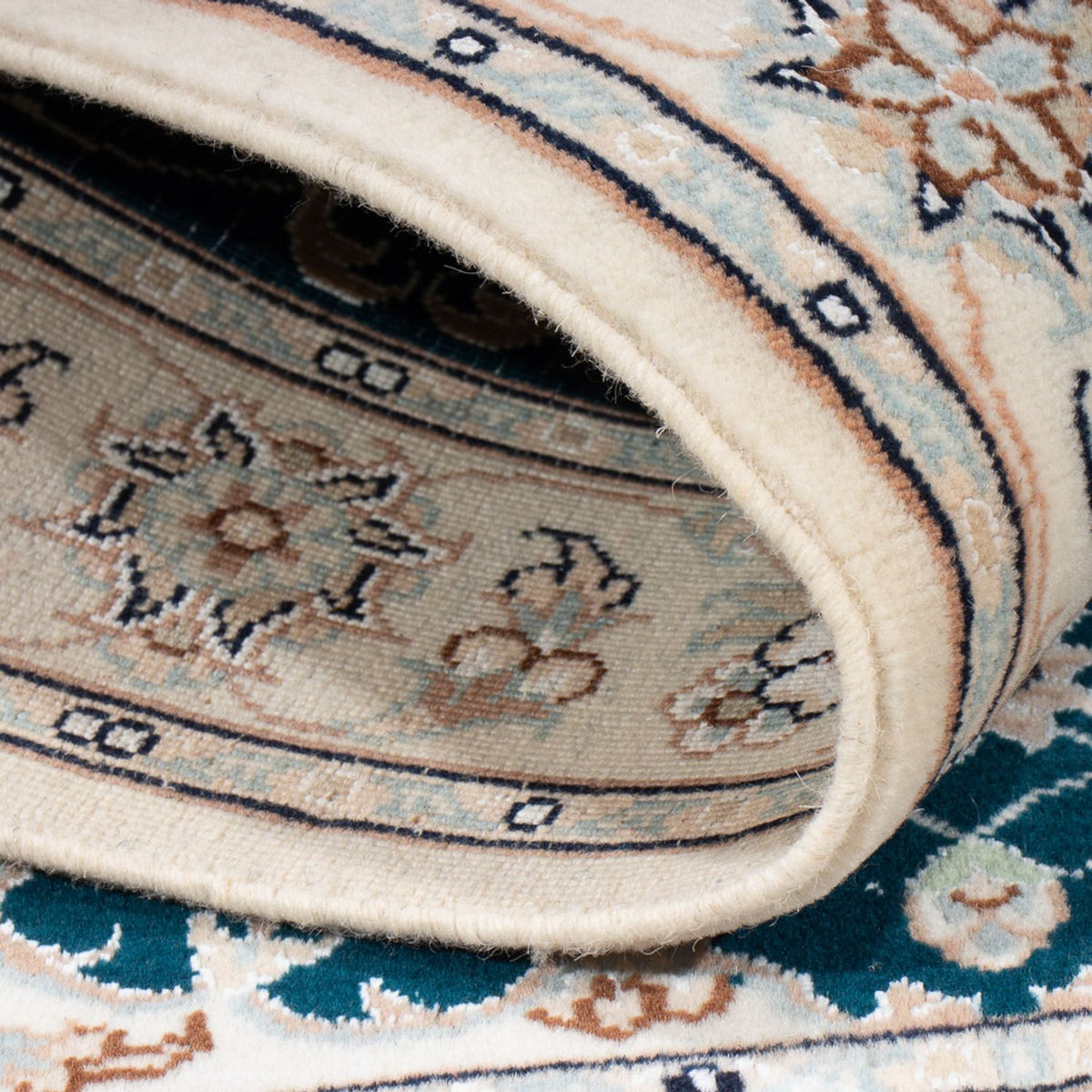 Perzisch tapijt - Nain - Premium - 117 x 80 cm - donkergroen