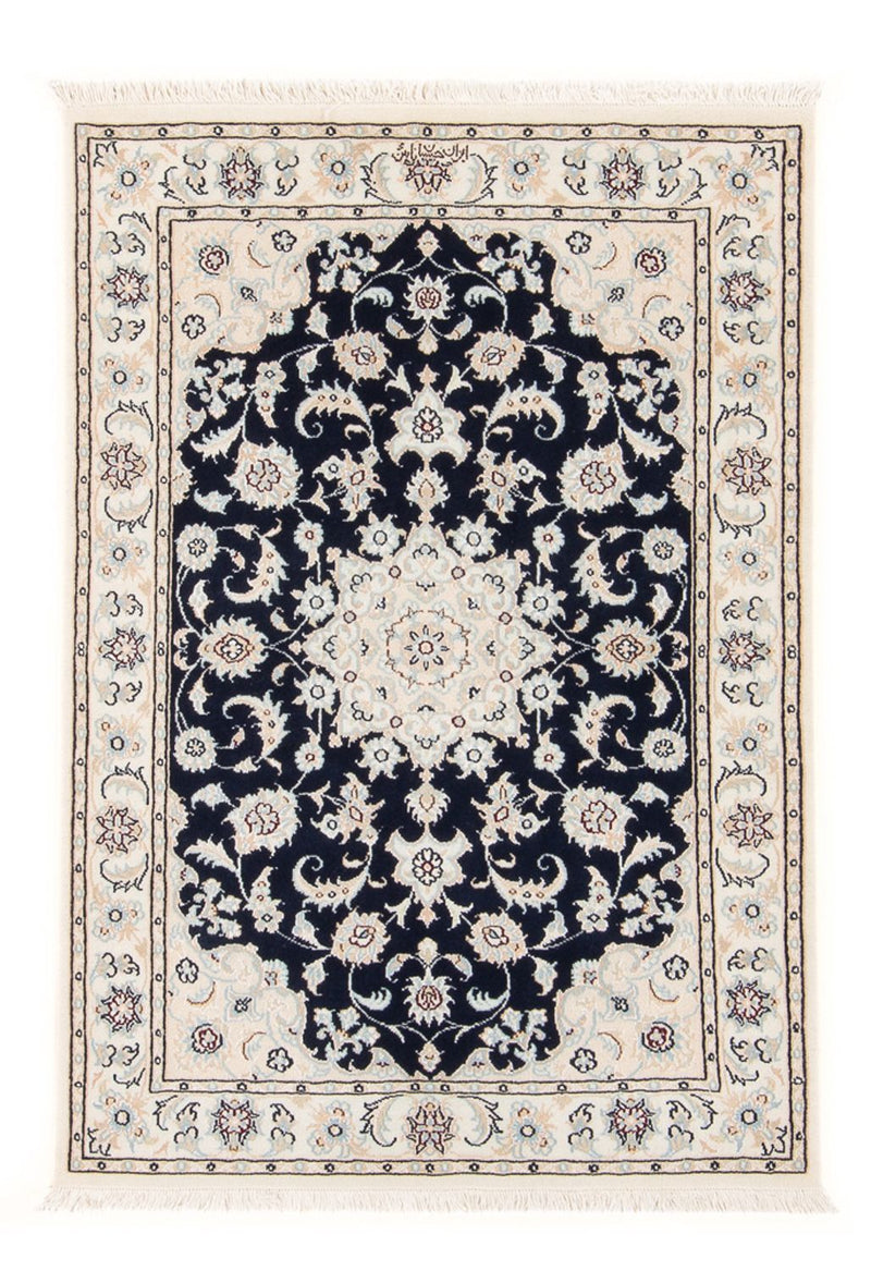 Perzisch tapijt - Nain - Premium - 118 x 80 cm - donkerblauw
