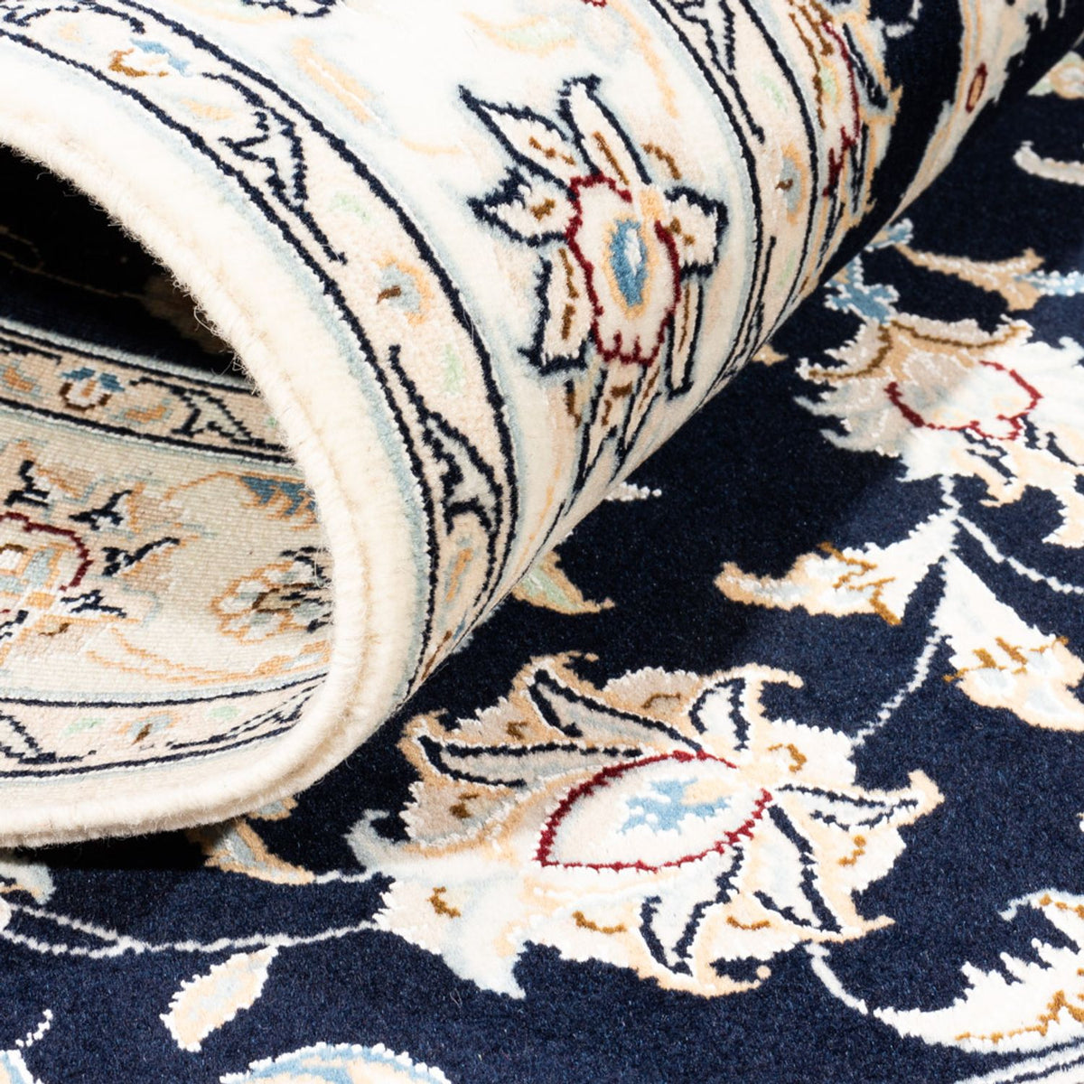 Perzisch tapijt - Nain - Premium - 158 x 109 cm - donkerblauw