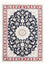 Perzisch tapijt - Nain - Koninklijk - 151 x 105 cm - donkerblauw