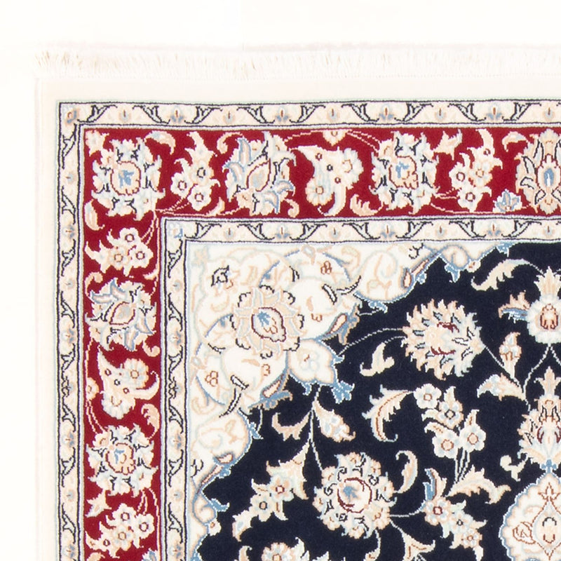 Perzisch tapijt - Nain - Koninklijk - 158 x 108 cm - donkerblauw