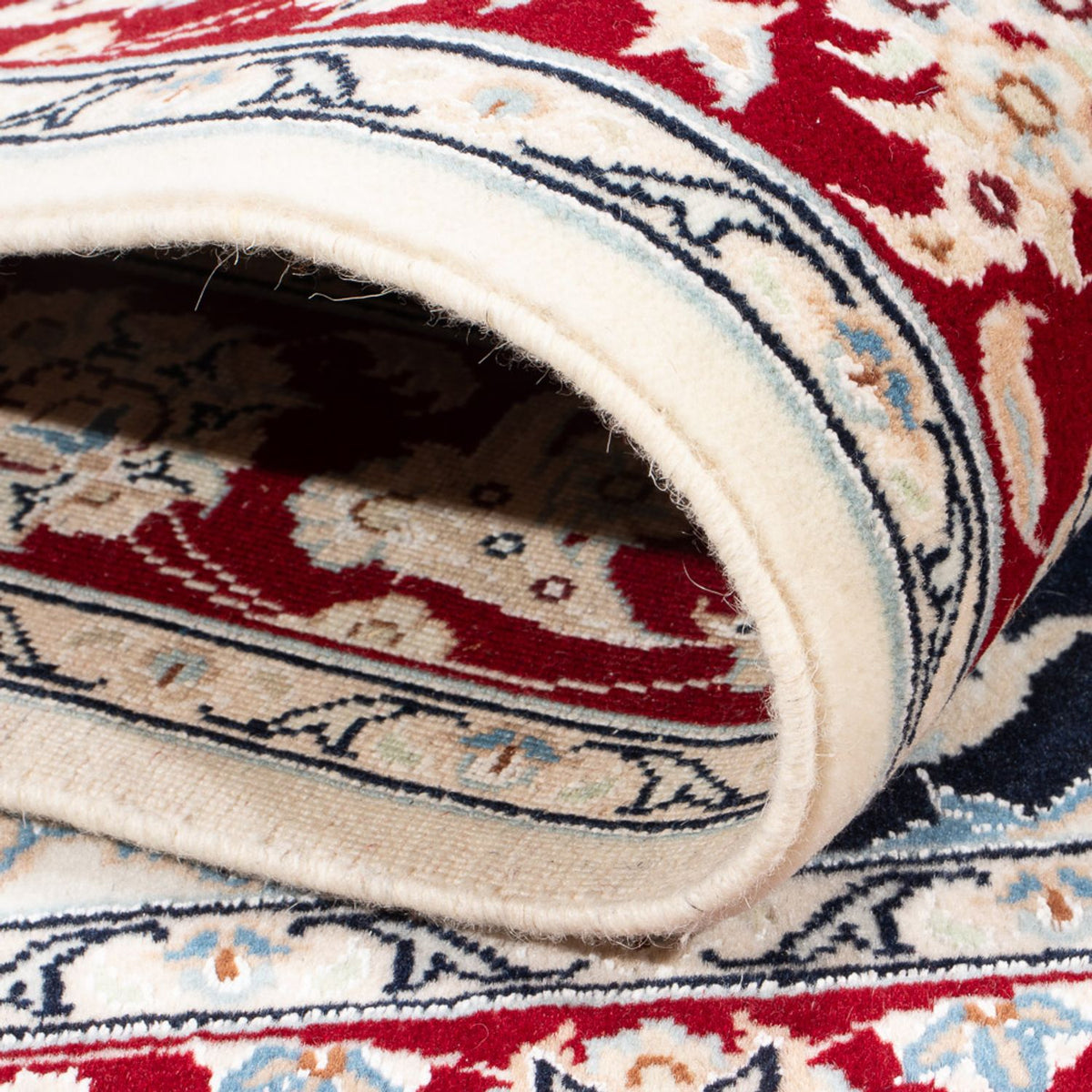 Perzisch tapijt - Nain - Koninklijk - 158 x 108 cm - donkerblauw