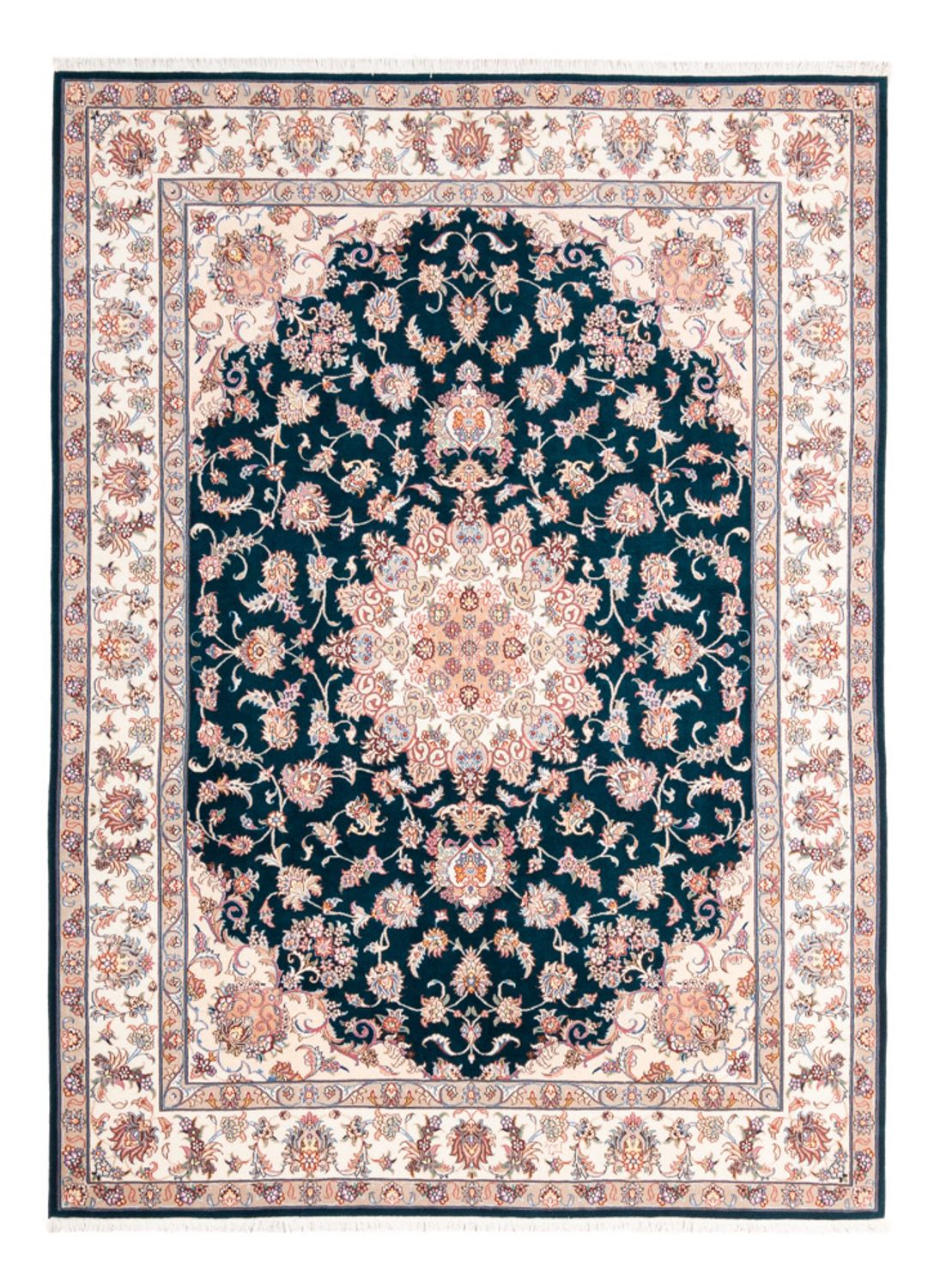 Perzisch tapijt - Tabriz - Royal - 235 x 168 cm - donkergroen
