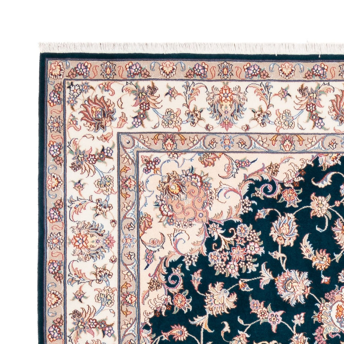 Perzisch tapijt - Tabriz - Royal - 235 x 168 cm - donkergroen