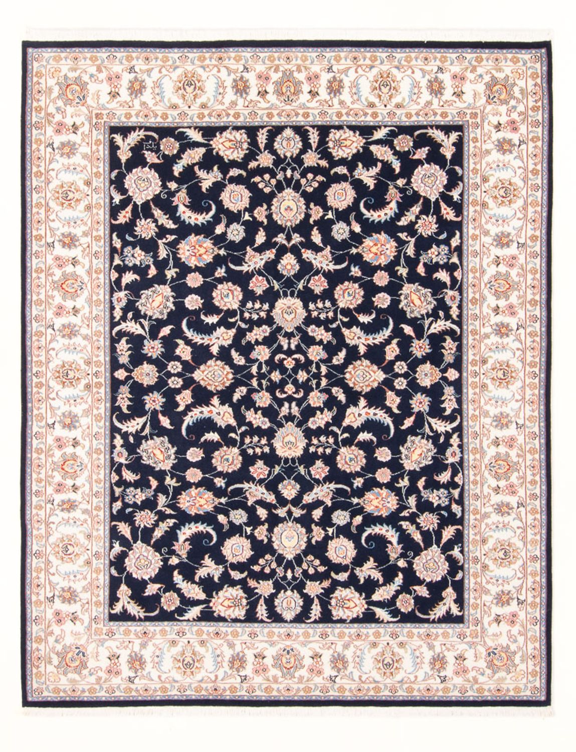 Perzisch tapijt - Tabriz - Royal - 196 x 150 cm - donkerblauw