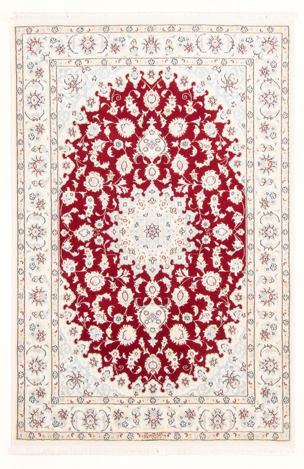 Perzisch tapijt - Nain - Koninklijk - 175 x 117 cm - rood