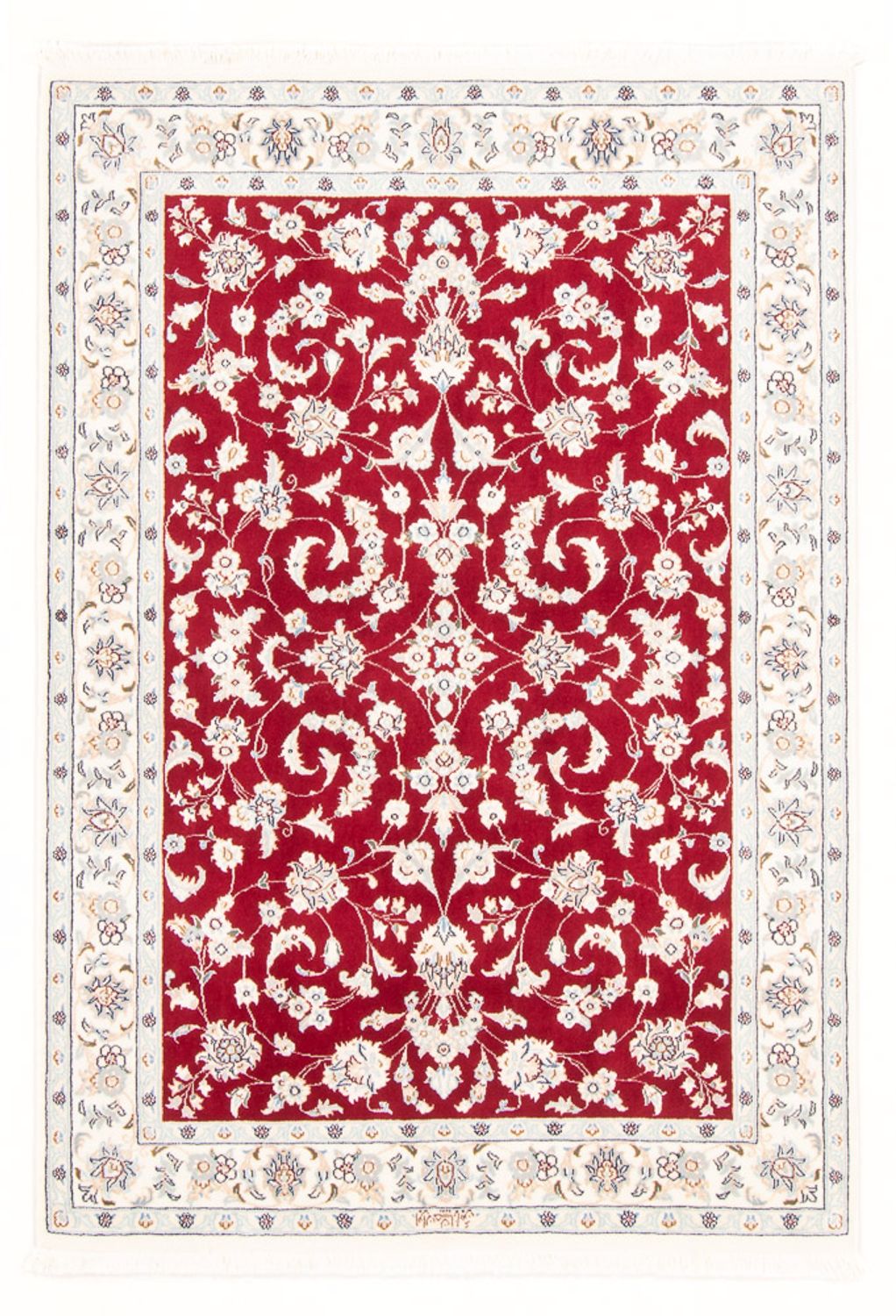 Perzisch tapijt - Nain - Koninklijk - 157 x 108 cm - rood