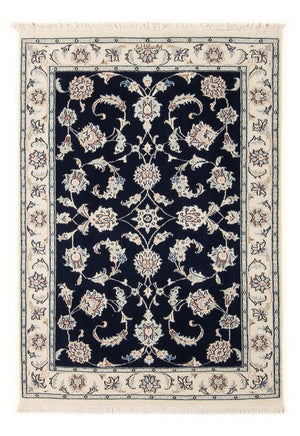 Perzisch tapijt - Nain - Premium - 116 x 80 cm - donkerblauw