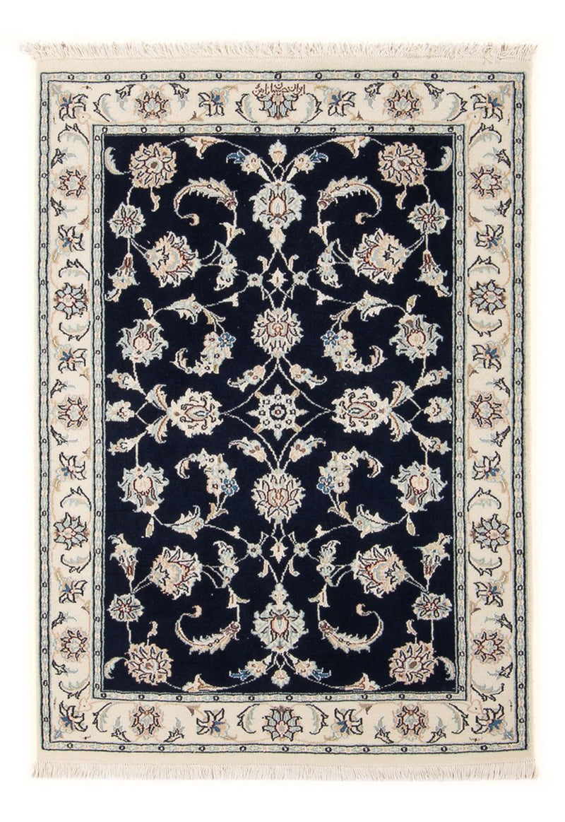 Perzisch tapijt - Nain - Premium - 116 x 80 cm - donkerblauw