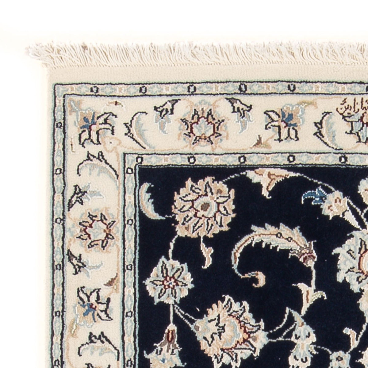 Perzisch tapijt - Nain - Premium - 116 x 80 cm - donkerblauw