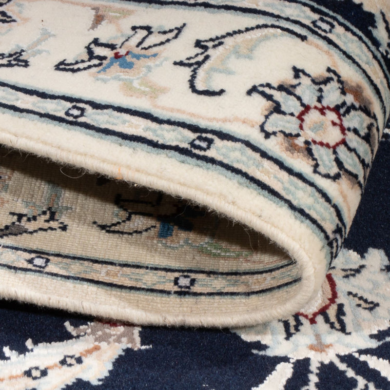 Perzisch tapijt - Nain - Premium - 116 x 80 cm - donkerblauw
