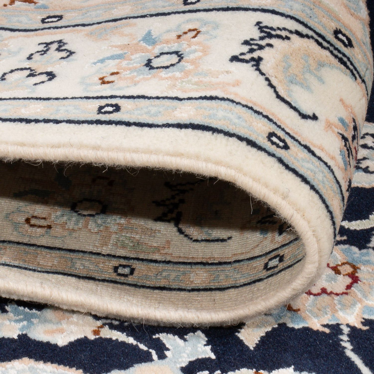 Perzisch tapijt - Nain - Premium - 120 x 80 cm - donkerblauw