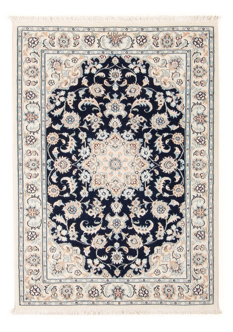 Perzisch tapijt - Nain - Premium - 117 x 78 cm - donkerblauw