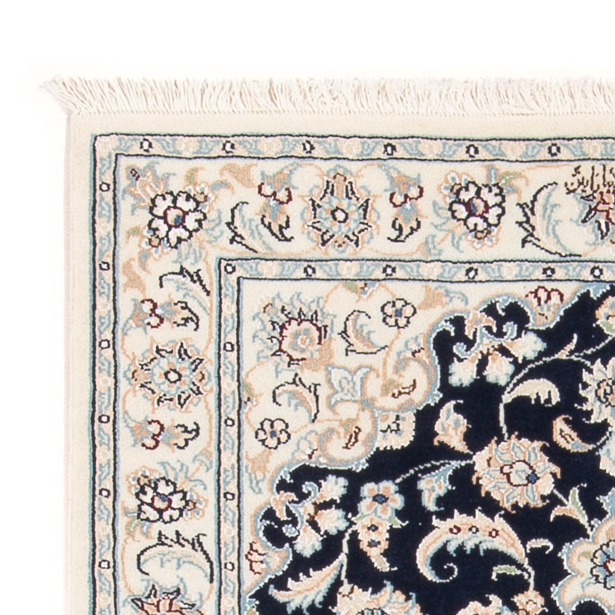 Perzisch tapijt - Nain - Premium - 117 x 78 cm - donkerblauw