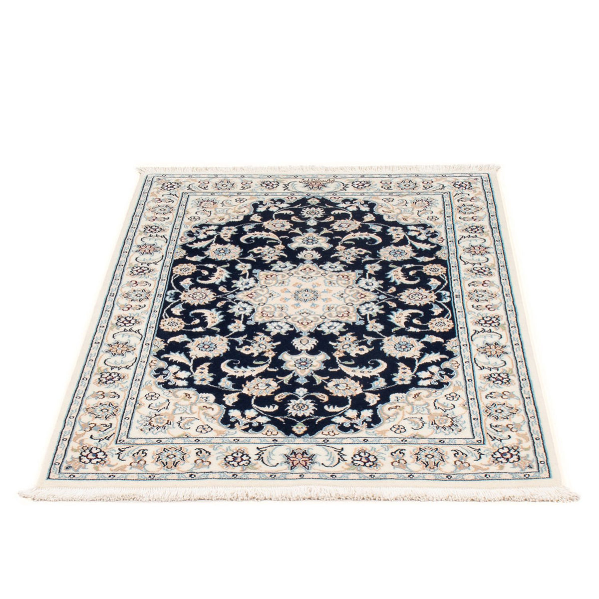 Perzisch tapijt - Nain - Premium - 117 x 78 cm - donkerblauw