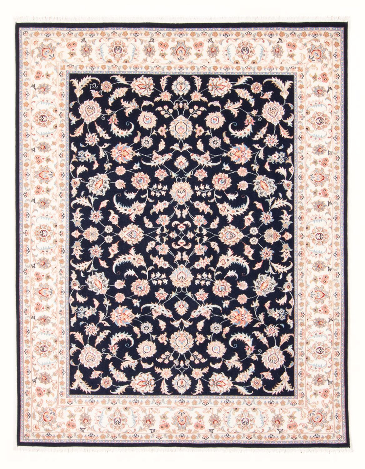 Perzisch tapijt - Tabriz - Royal - 201 x 149 cm - donkerblauw