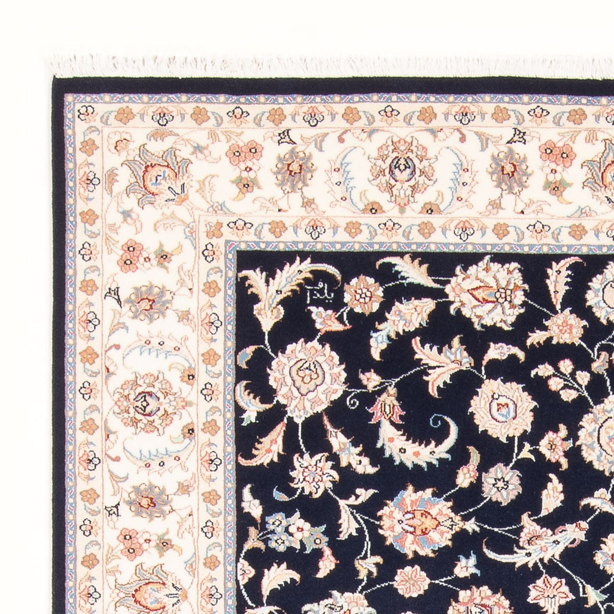 Perzisch tapijt - Tabriz - Royal - 201 x 149 cm - donkerblauw