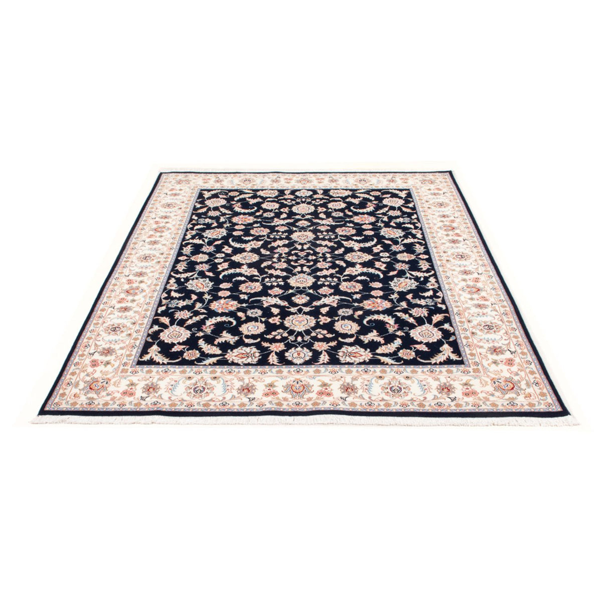 Perzisch tapijt - Tabriz - Royal - 201 x 149 cm - donkerblauw