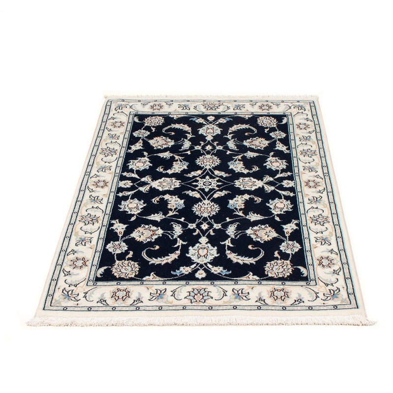 Perzisch tapijt - Nain - Premium - 124 x 82 cm - donkerblauw