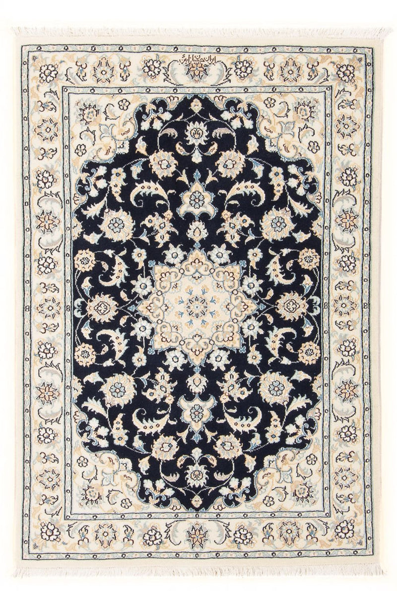 Perzisch tapijt - Nain - Premium - 118 x 80 cm - donkerblauw