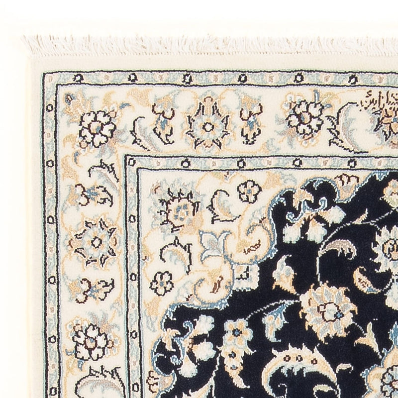 Perzisch tapijt - Nain - Premium - 118 x 80 cm - donkerblauw