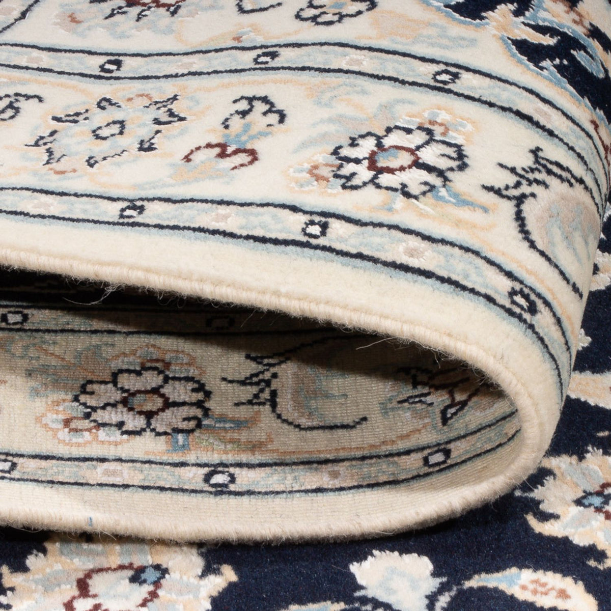 Perzisch tapijt - Nain - Premium - 118 x 80 cm - donkerblauw