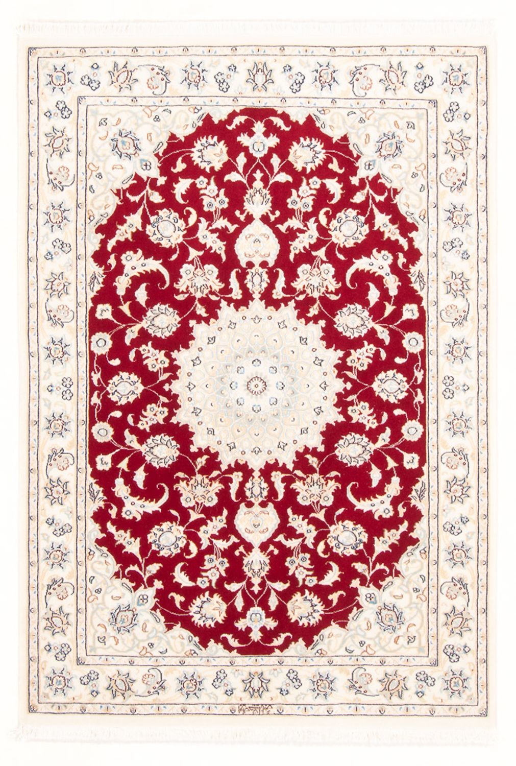 Perzisch tapijt - Nain - Koninklijk - 156 x 107 cm - rood