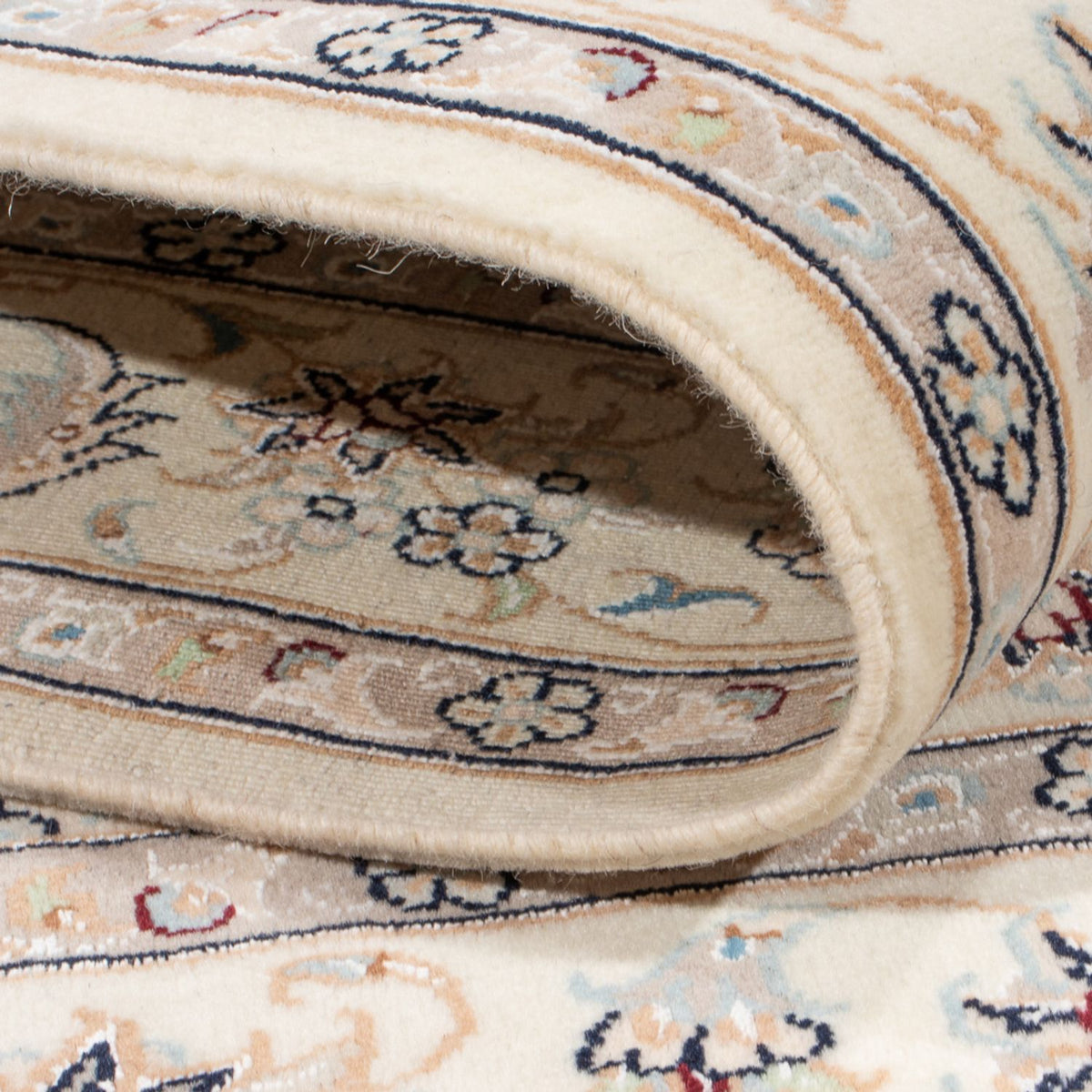 Perzisch tapijt - Nain - Koninklijk - 173 x 118 cm - donkerblauw