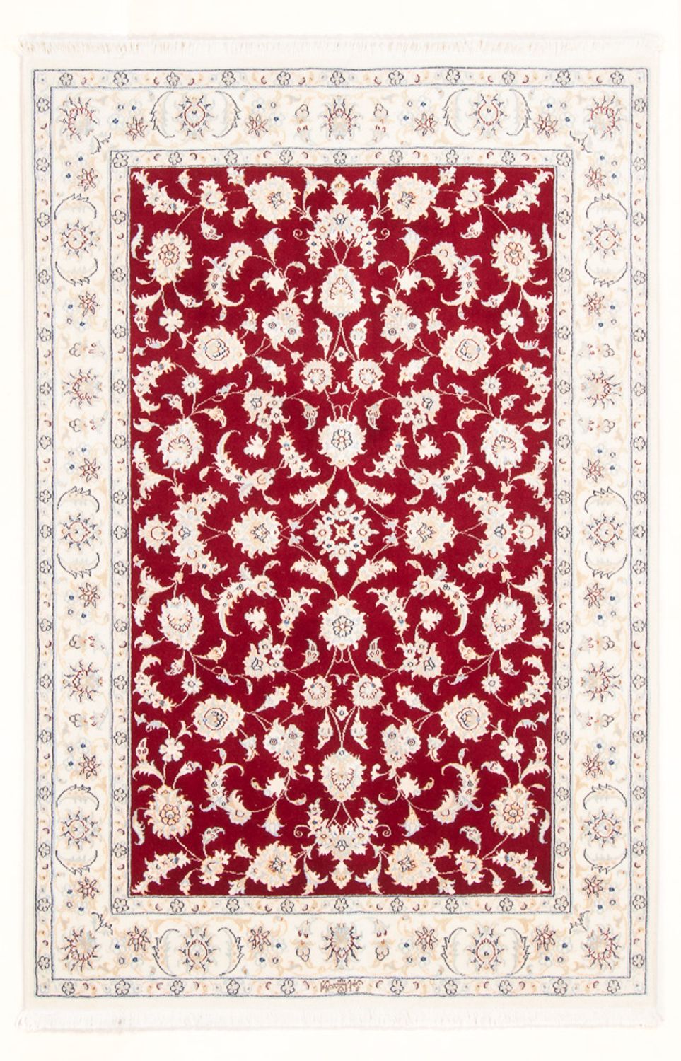 Perzisch tapijt - Nain - Koninklijk - 174 x 119 cm - rood